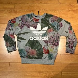 Floral ADIDAS crewneck sweater